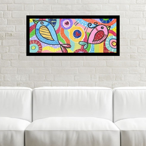 Chromatic Chorus - Acrylic abstract painting on canvas